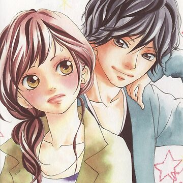 Ao Haru Ride - Futaba Yoshioka & Kou Mabuchi  Sticker for Sale by balvrz