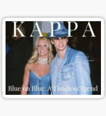 blue on blue kkg Sticker