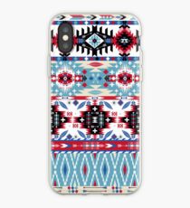 Native american seamless tribal pattern with geometric elements iPhone-Hülle & Cover