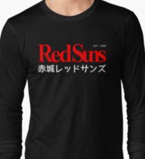 Initial D - Akagi RedSuns logo Long Sleeve T-Shirt