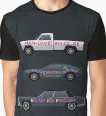 US Road Trip Cars Graphic T-Shirt