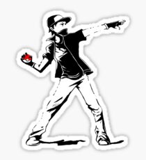 Banksy Pokemon Sticker