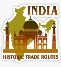 India Historic Trade Routes Sticker