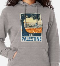 Vintage Travel Poster Visit Palestine Lightweight Hoodie