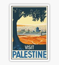 Vintage Travel Poster Visit Palestine Sticker