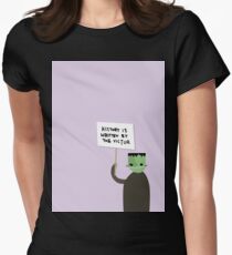 L'histoire est écrite par le Victor Frankenstein T-shirt col V femme