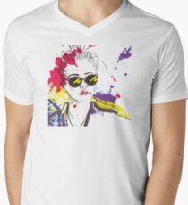 girls Men's V-Neck T-Shirt