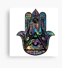 Illuminati Hamsa Canvas Print