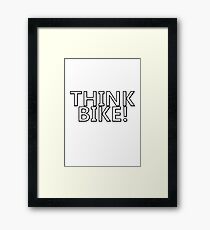Think bike Framed Print