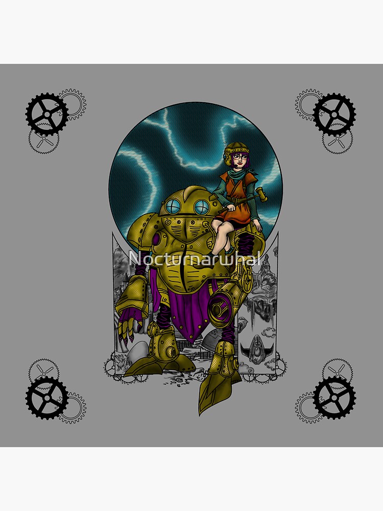 Lucca and Robo, pillow & tote by Nocturnarwhal