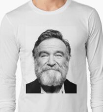 robin williams beard Long Sleeve T-Shirt