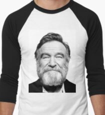 robin williams beard Men's Baseball ¾ T-Shirt