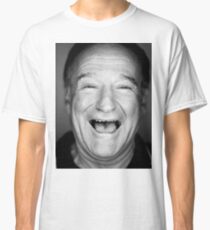 robin williams black and laugh Classic T-Shirt