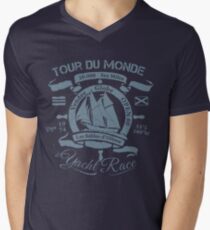 TOUR DU MONDE YACHT RACE Men's V-Neck T-Shirt