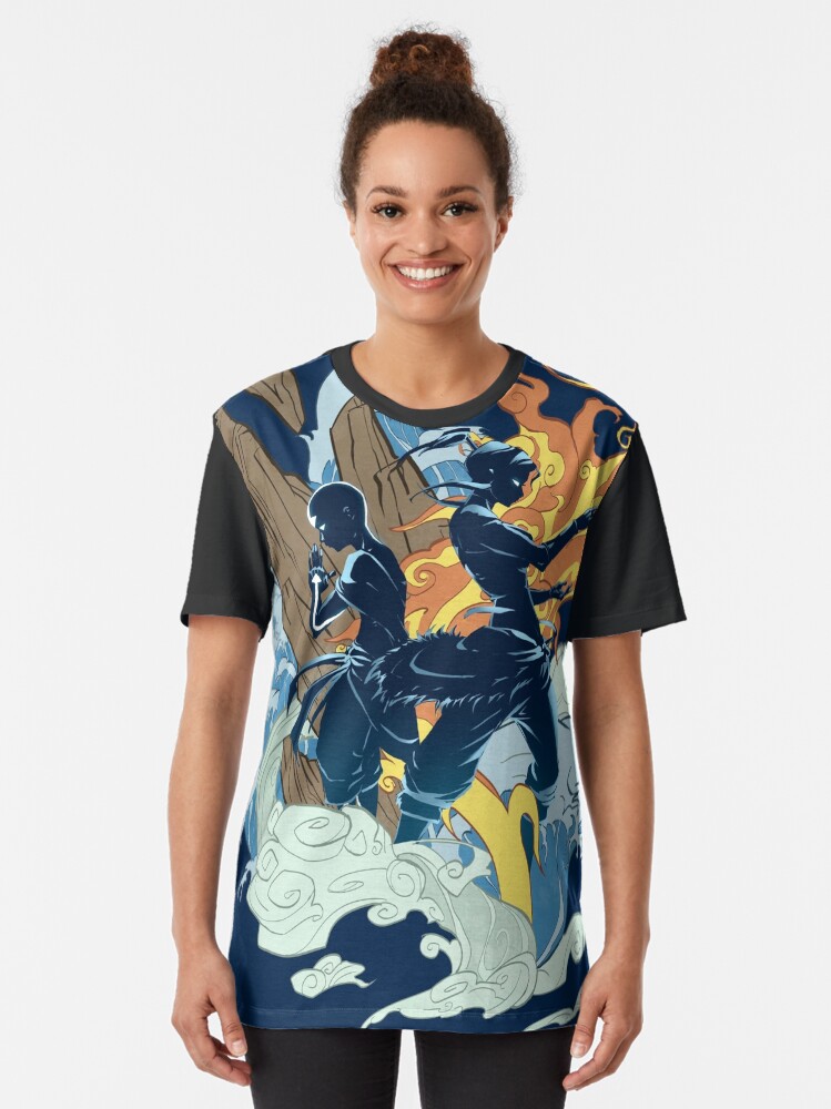 Alternate view of Two Avatars Graphic T-Shirt