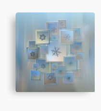 Snowflake collage - Bright crystals 2012-2014 Metal Print