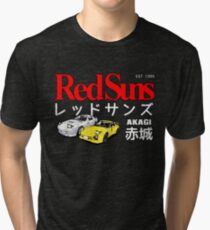 Initial D - Akagi RedSuns Tri-blend T-Shirt