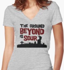 Beware. Women's Fitted V-Neck T-Shirt