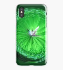 Fantasy Glass Orb in Orange iPhone Case