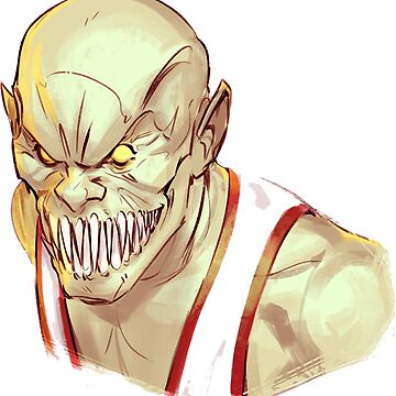 Mortal Kombat Baraka Smile Sticker for Sale by Shinobi23