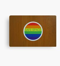 LGBT "Safe Space" sticker Canvas Print