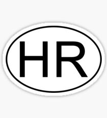 HR logo oval FOR LIGHT BKGND Sticker