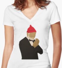 The Life Aquatic With Steve Zissou Women's Fitted V-Neck T-Shirt