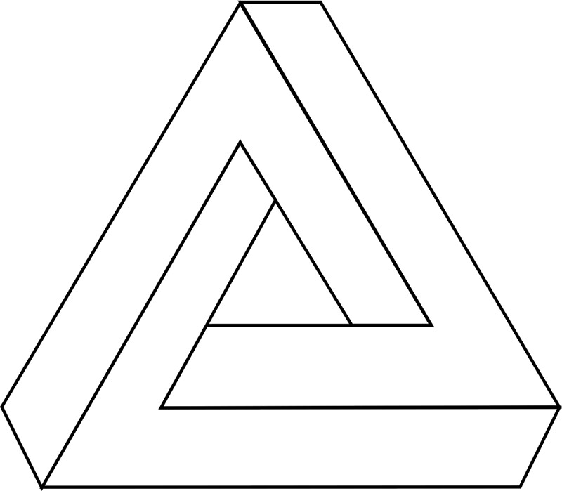 How To Draw Optical Illusion Triangle
