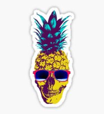 Pineapple Skull Sticker