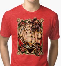 Sexy Pirate Girl Tri-blend T-Shirt