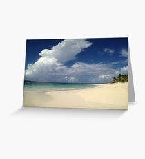 White Clouds, Anguilla Greeting Card