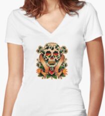 Spitshading 059 Women's Fitted V-Neck T-Shirt