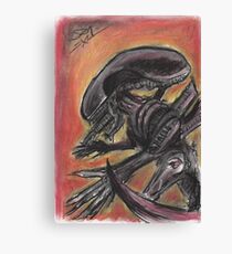 "Tribute to HR Giger" Canvas Print