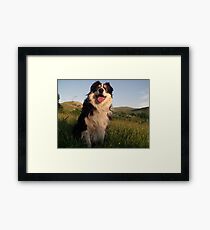 Somewhere. Framed Print