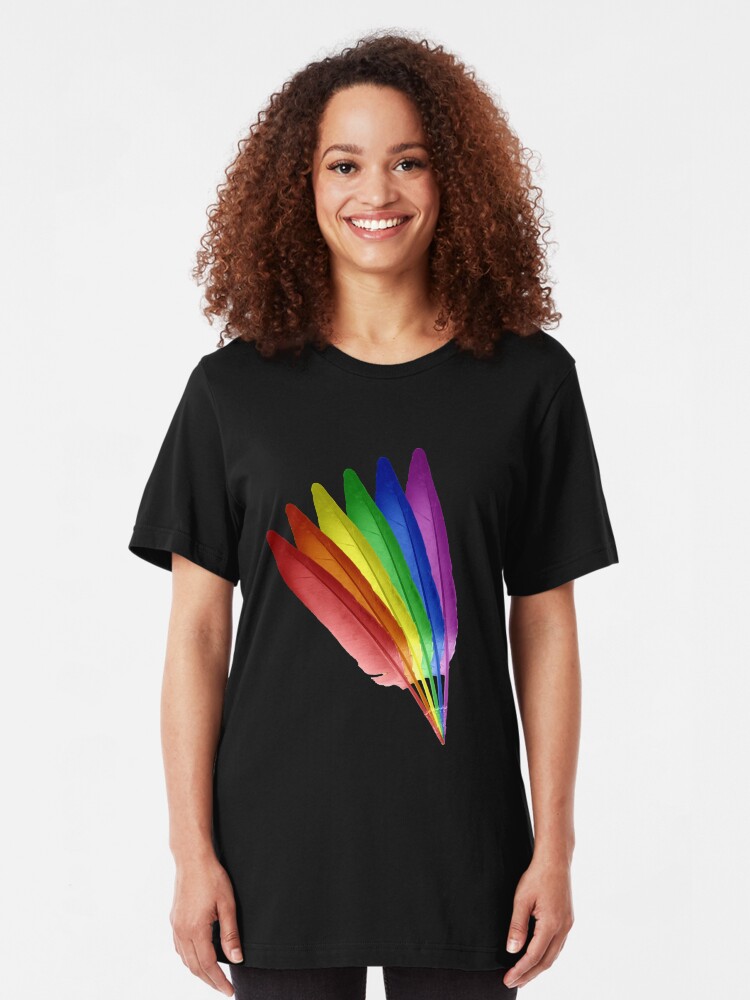 Alternate view of Feathered Pride Slim Fit T-Shirt