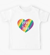 Love is love - Rainbow flag pride Kids Tee