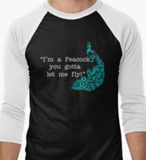 Mark Wahlberg Quote - I'm A Peacock You Gotta Let Me Fly! Men's Baseball ¾ T-Shirt