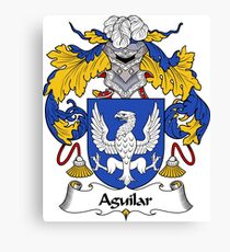 Aguilar Coat of Arms/Family Crest Canvas Print