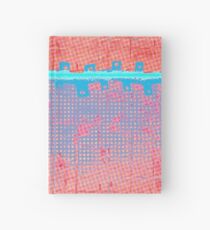 Quilt cover, half tone dots repeat Hardcover Journal