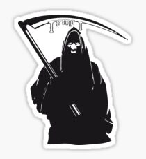 Death hooded scythe Sticker
