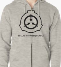 Secure Contain Protect Zipped Hoodie