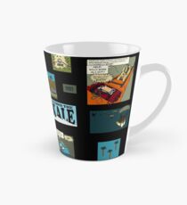 Das geheime Leben der Kaninchen - schwarzer Hintergrund Tasse (konisch)
