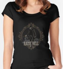 Raise Hell on Union Pacific Women's Fitted Scoop T-Shirt