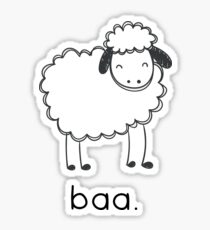 Baa says the sheep. Sticker