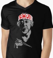 Man who catch fly with chopstick accomplish anything. Men's V-Neck T-Shirt