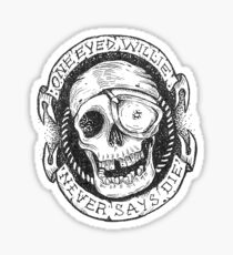 ONE EYED WILLIE Sticker