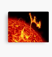 Solar flares Leinwanddruck