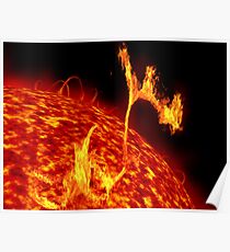 Solar flares Poster