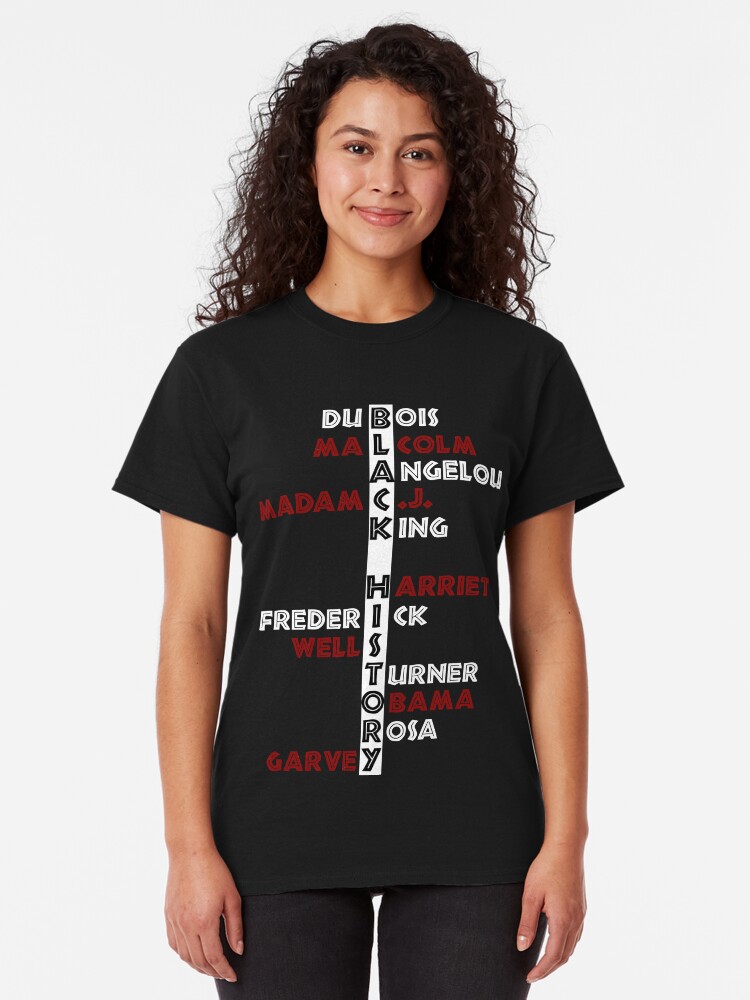 black history shirt with names