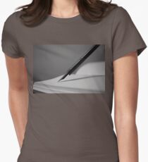 Quill in Black & White Women's Fitted T-Shirt